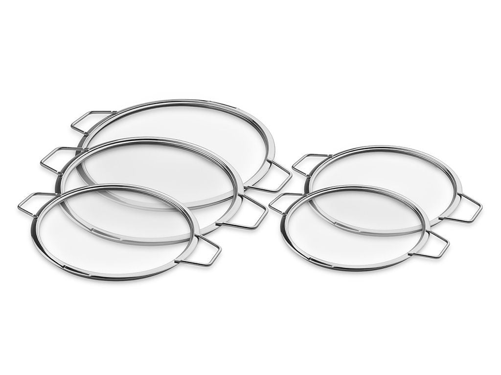 STABELBARE GLASLÅG – 20/ 24/ 26/ 28/ 30 CM – 5 DELE - 1